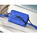 𝐋𝐎𝐔𝐈𝐒𝐕𝐔𝐈𝐓𝐓𝐎𝐍 M82579 Blue Full Skin Embossed Men's Bag and Postman Bag Series