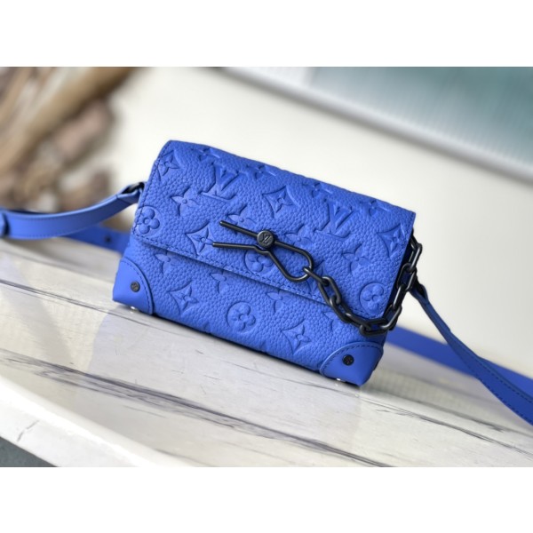 𝐋𝐎𝐔𝐈𝐒𝐕𝐔𝐈𝐓𝐓𝐎𝐍 M82579 Blue Full Skin Embossed Men's Bag and Postman Bag Series