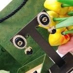 Gucci round black earrings