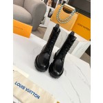 Louis Vuitton vintage cowhide patchwork boots