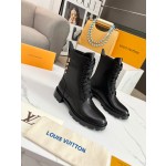 Louis Vuitton vintage cowhide patchwork boots