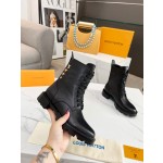 Louis Vuitton vintage cowhide patchwork boots