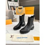 Louis Vuitton vintage cowhide patchwork boots