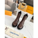 Louis Vuitton vintage cowhide patchwork boots