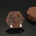 Gucci Lion Head Colorful Diamond Earnails