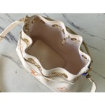 𝐋𝐎𝐔𝐈𝐒𝐕𝐔𝐈𝐓𝐓𝐎𝐍 M46545 Yellow silk screen full leather chain water bucket bag series