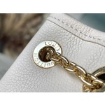 𝐋𝐎𝐔𝐈𝐒𝐕𝐔𝐈𝐓𝐓𝐎𝐍 M46545 Yellow silk screen full leather chain water bucket bag series