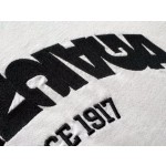 Balenciaga Inverted Letter Embroidered Round Neck Short Sleeve