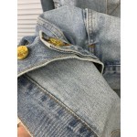 Celine Arc de Triomphe Metal Button Denim Coat