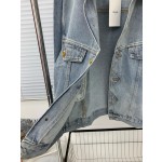 Celine Arc de Triomphe Metal Button Denim Coat