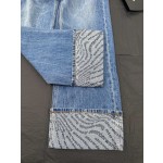 Celine's Early Autumn New Flared Logo Printed Jeans