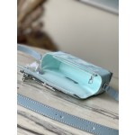𝐋𝐎𝐔𝐈𝐒𝐕𝐔𝐈𝐓𝐓𝐎𝐍 M22637 Crystal Blue Steamer Mini Handbag