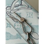 𝐋𝐎𝐔𝐈𝐒𝐕𝐔𝐈𝐓𝐓𝐎𝐍 M22637 Crystal Blue Steamer Mini Handbag