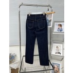 Celine Metal Fine Chain Straight Leg Jeans
