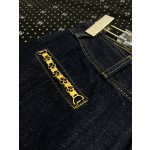 Celine Metal Fine Chain Straight Leg Jeans