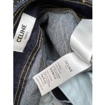 Celine Metal Fine Chain Straight Leg Jeans