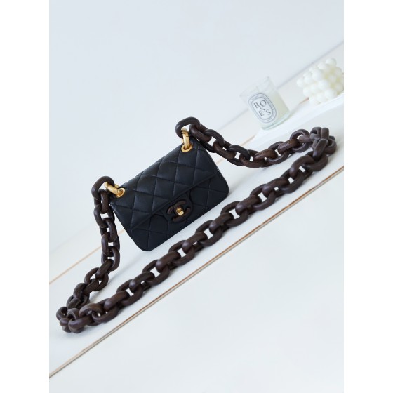 CHANEL Dakar Advanced Handicraft Workshop Peach Wood Limited Edition CF Model AS4165