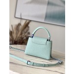 𝐋𝐎𝐔𝐈𝐒𝐕𝐔𝐈𝐓𝐓𝐎𝐍 M22606 Light Green Colorful Gold buckle Mini Capsines BB handbag