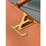 𝐋𝐎𝐔𝐈𝐒𝐕𝐔𝐈𝐓𝐓𝐎𝐍 M22606 Orange Colorful Gold buckle Medium size This Capuchines handbag