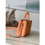 𝐋𝐎𝐔𝐈𝐒𝐕𝐔𝐈𝐓𝐓𝐎𝐍 M22606 Orange Colorful Gold buckle Small Capsines BB handbag