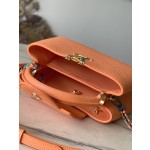𝐋𝐎𝐔𝐈𝐒𝐕𝐔𝐈𝐓𝐓𝐎𝐍 M22606 Orange Colorful Gold buckle Small Capsines BB handbag
