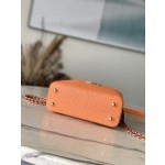 𝐋𝐎𝐔𝐈𝐒𝐕𝐔𝐈𝐓𝐓𝐎𝐍 M22606 Orange Colorful Gold Buckle Mini Capsines BB Handbag