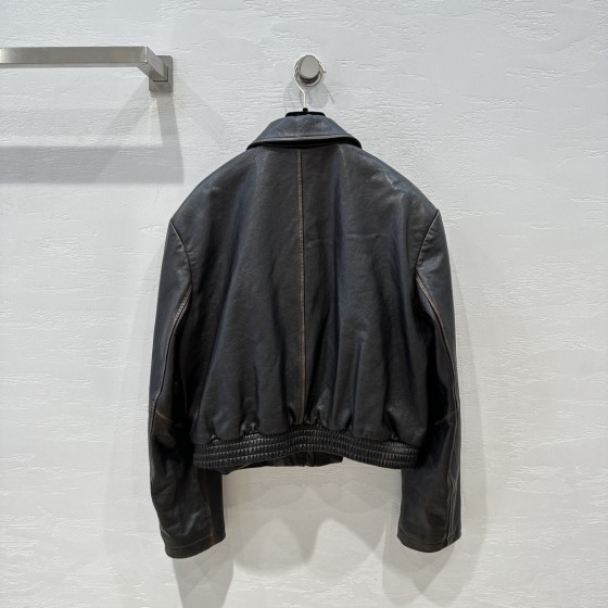 JIL SANDER Punk Motorcycle Jacket Leather