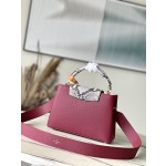 𝐋𝐎𝐔𝐈𝐒𝐕𝐔𝐈𝐓𝐓𝐎𝐍 N82068/M48865 Grape Purple Snake Shoulder This Capuchines BB handbag