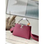 𝐋𝐎𝐔𝐈𝐒𝐕𝐔𝐈𝐓𝐓𝐎𝐍 N82068/M48865 Grape Purple Snake Shoulder This Capuchines BB handbag