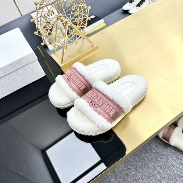 Dior Autumn/Winter New Wool Slippers
