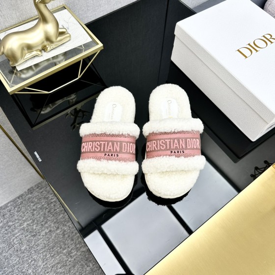 Dior Autumn/Winter New Wool Slippers