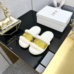 Dior Autumn/Winter New Wool Slippers