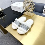 Dior Autumn/Winter New Wool Slippers