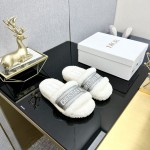 Dior Autumn/Winter New Wool Slippers