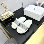 Dior Autumn/Winter New Wool Slippers