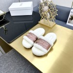 Dior Autumn/Winter New Wool Slippers