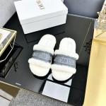 Dior Autumn/Winter New Wool Slippers