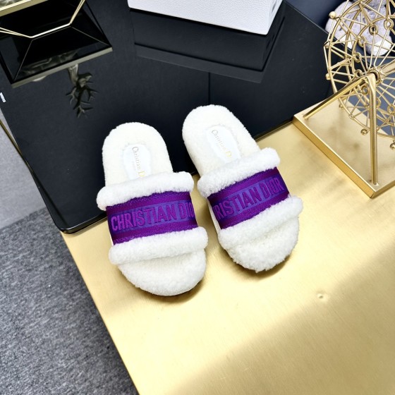 Dior Autumn/Winter New Wool Slippers