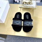 Dior Autumn/Winter New Wool Slippers