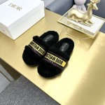 Dior Autumn/Winter New Wool Slippers