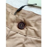 Prada equestrian knight logo embroidered cotton work shorts