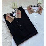 Burberry's New Logo Personality Pattern Collar Cotton Polo Shirt