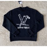 Louis Vuitton Hammer Large Embroidered Round Neck Sweater