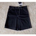 Prada Iron Brand Elastic Cotton Shorts