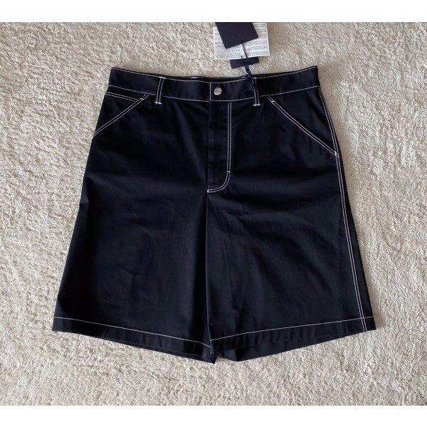 Prada Iron Brand Elastic Cotton Shorts