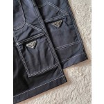 Prada Iron Brand Elastic Cotton Shorts