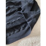 Prada triangular patch embroidered gradient round neck sweater