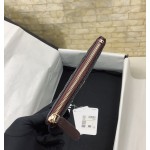 CHANEL imported ball patterned cowhide and sheepskin zippered change bag 82365