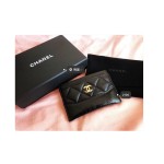 CHANEL Classic Wandering Bag Series Fetal Cowhide Colored Card Bag wallet 84386