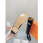 Hermes series cowhide knight boots